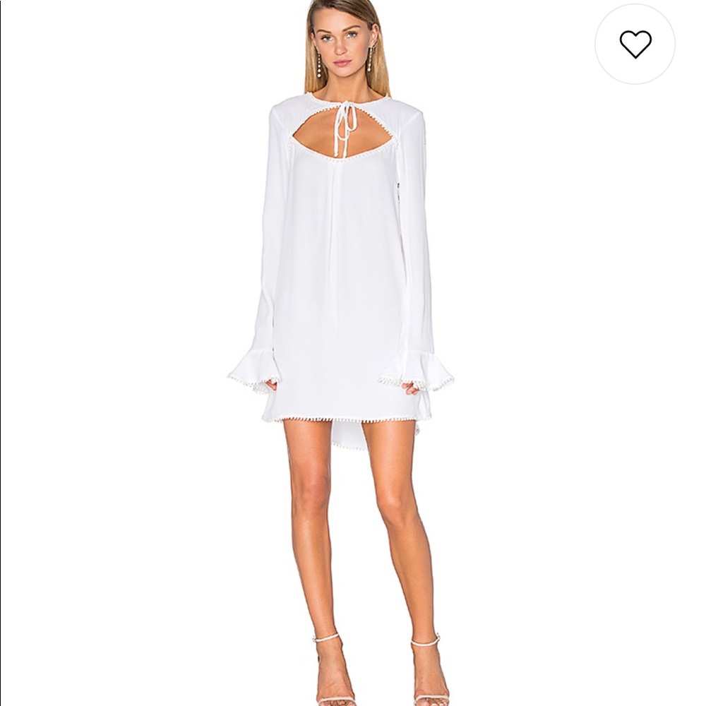 White Long Sleeve Mini For Love and Lemons Dress